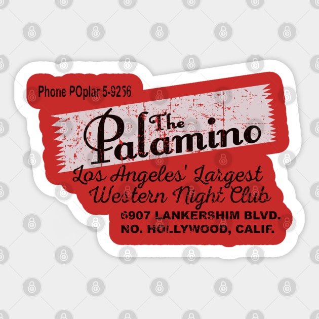 The Palamino, distressed Sticker by hauntedjack